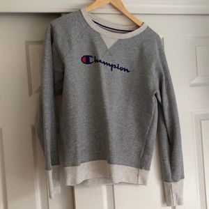 champion grey sweatshirt